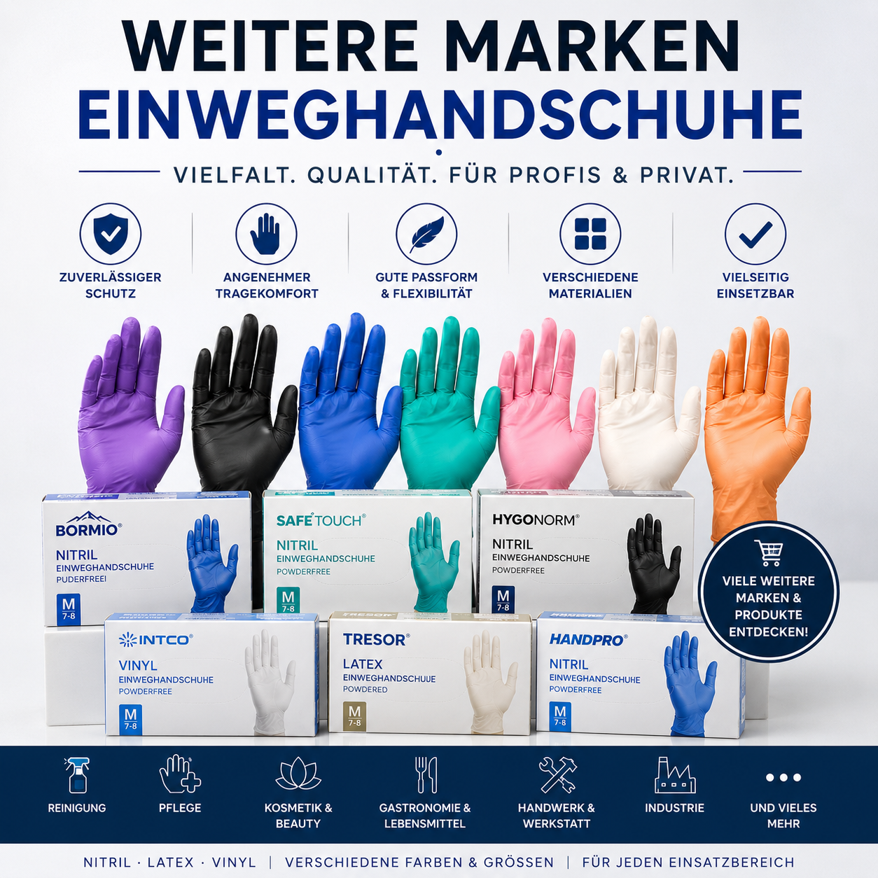Weitere Marken – Einweghandschuhe