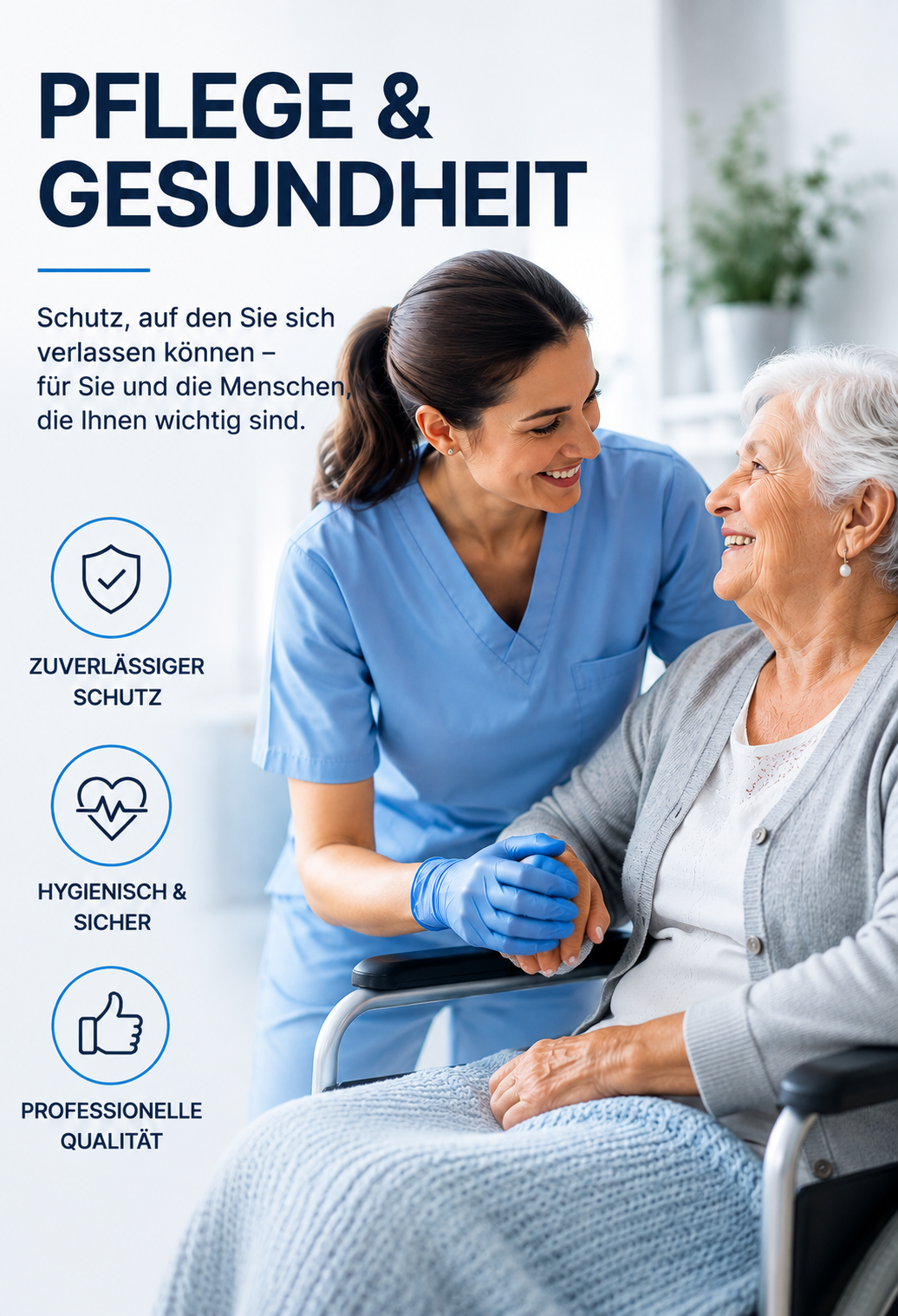 Glovix Einweghandschuhe für Pflege, Gesundheit und professionelle Anwendungen