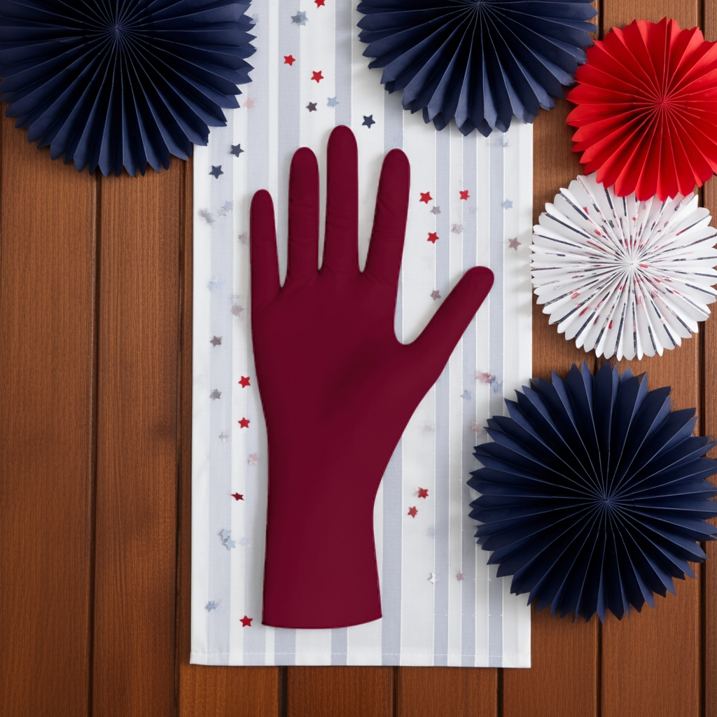 Burgundy Nitrilhandschuhe