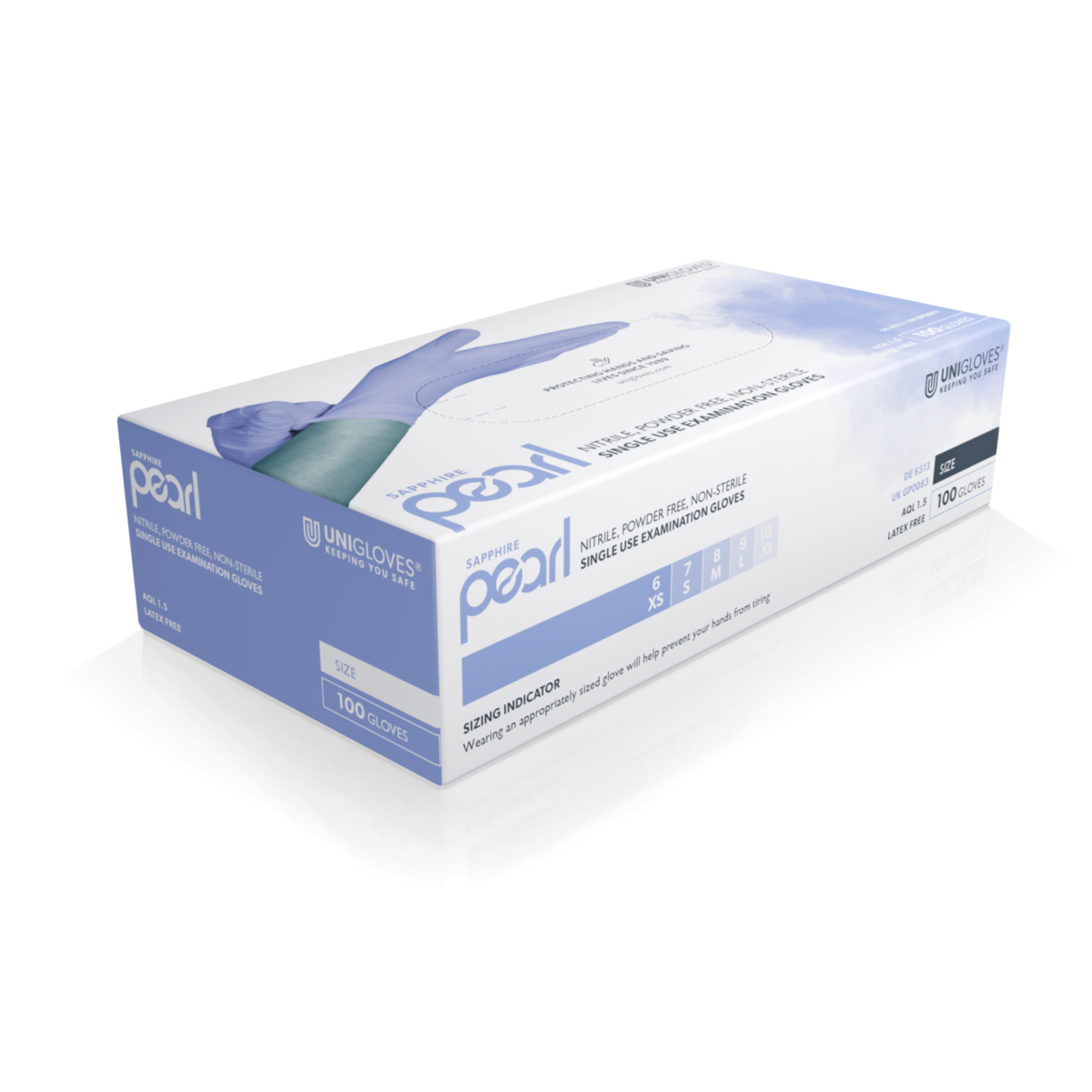 Sapphire Pearl Nitrilhandschuhe