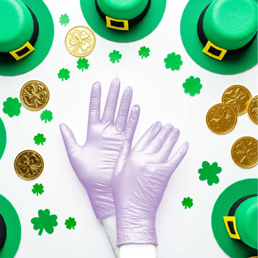 Fancy Violet Nitrilhandschuhe glänzend