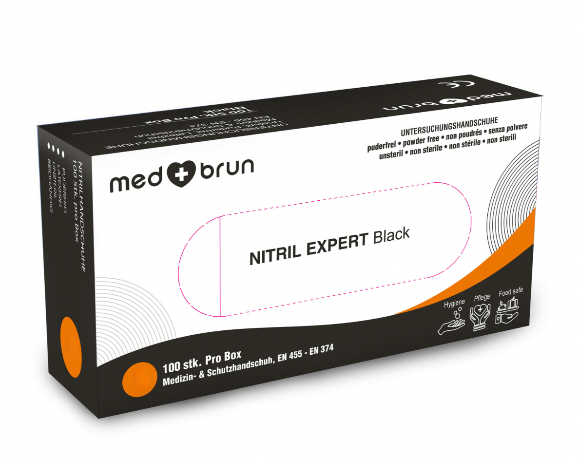 Medbrun Expert Nitril, Schwarz