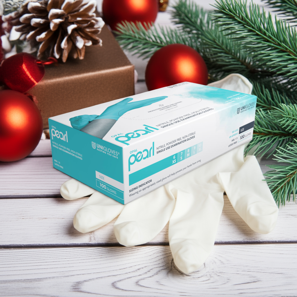 Violet Pearl nitrile gloves