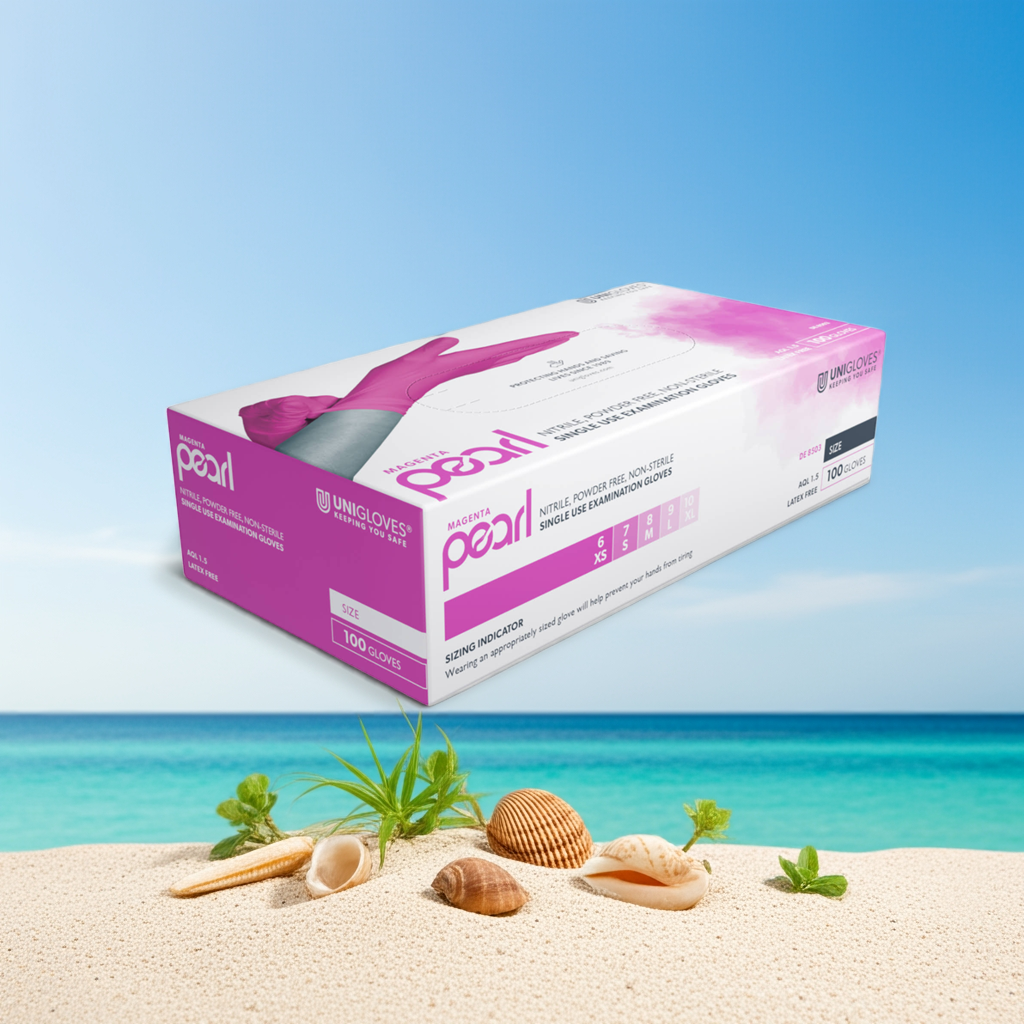 Magenta Pearl Nitrilhandschuhe