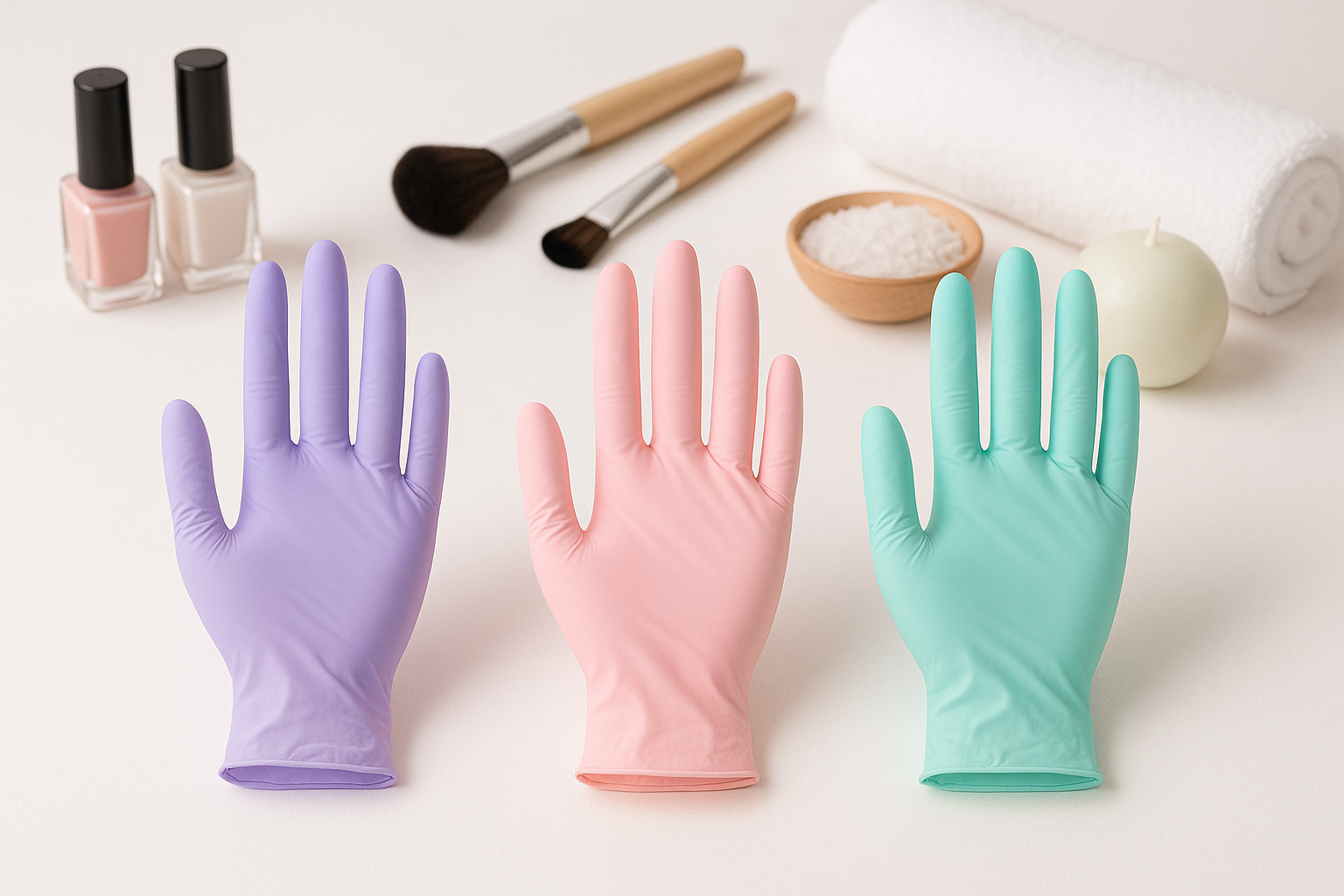 Nitrilhandschuhe für Kosmetik, Beauty und Nailstudios