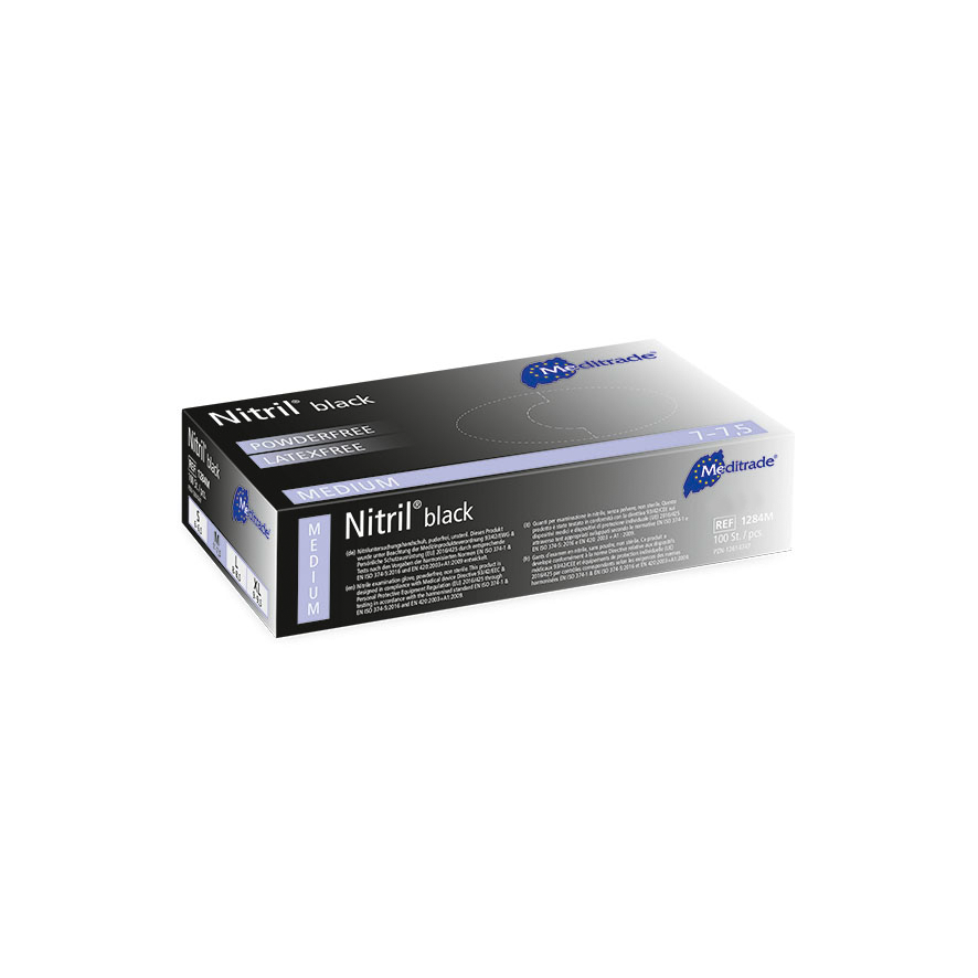 Nitril Black Untersuchungs und Schutzhandschuhe