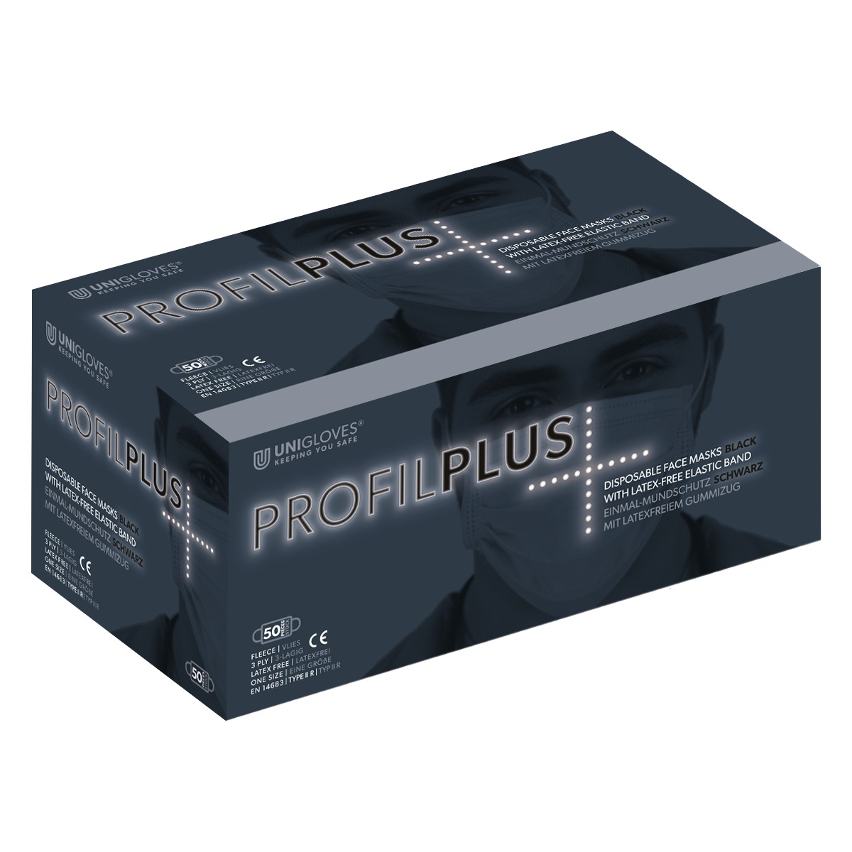 UNIGLOVES PROFIL PLUS® Black Mundschutz