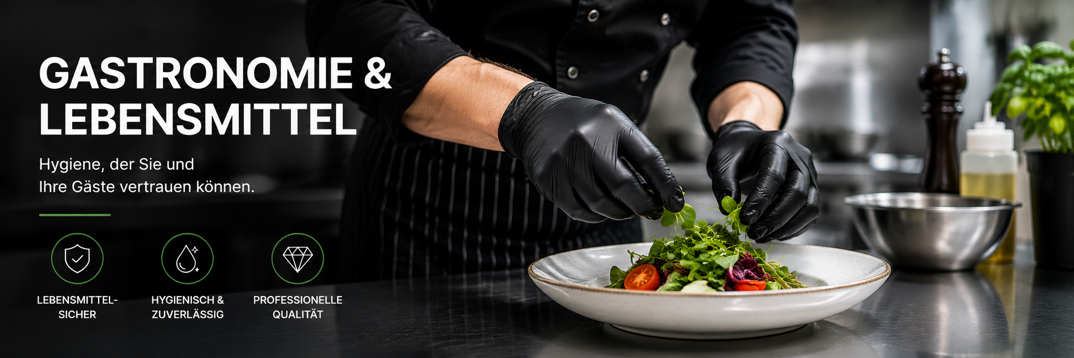 Glovix Einweghandschuhe für Gastronomie, Lebensmittel und hygienisches Arbeiten