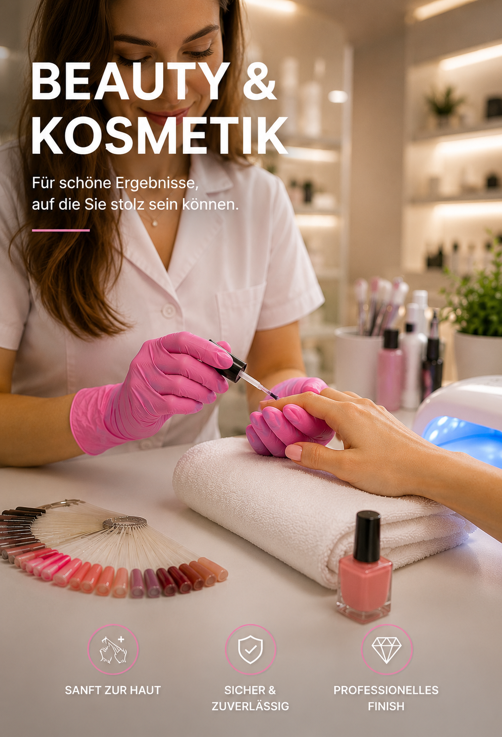Glovix Einweghandschuhe für Beauty, Kosmetik und professionelle Anwendungen