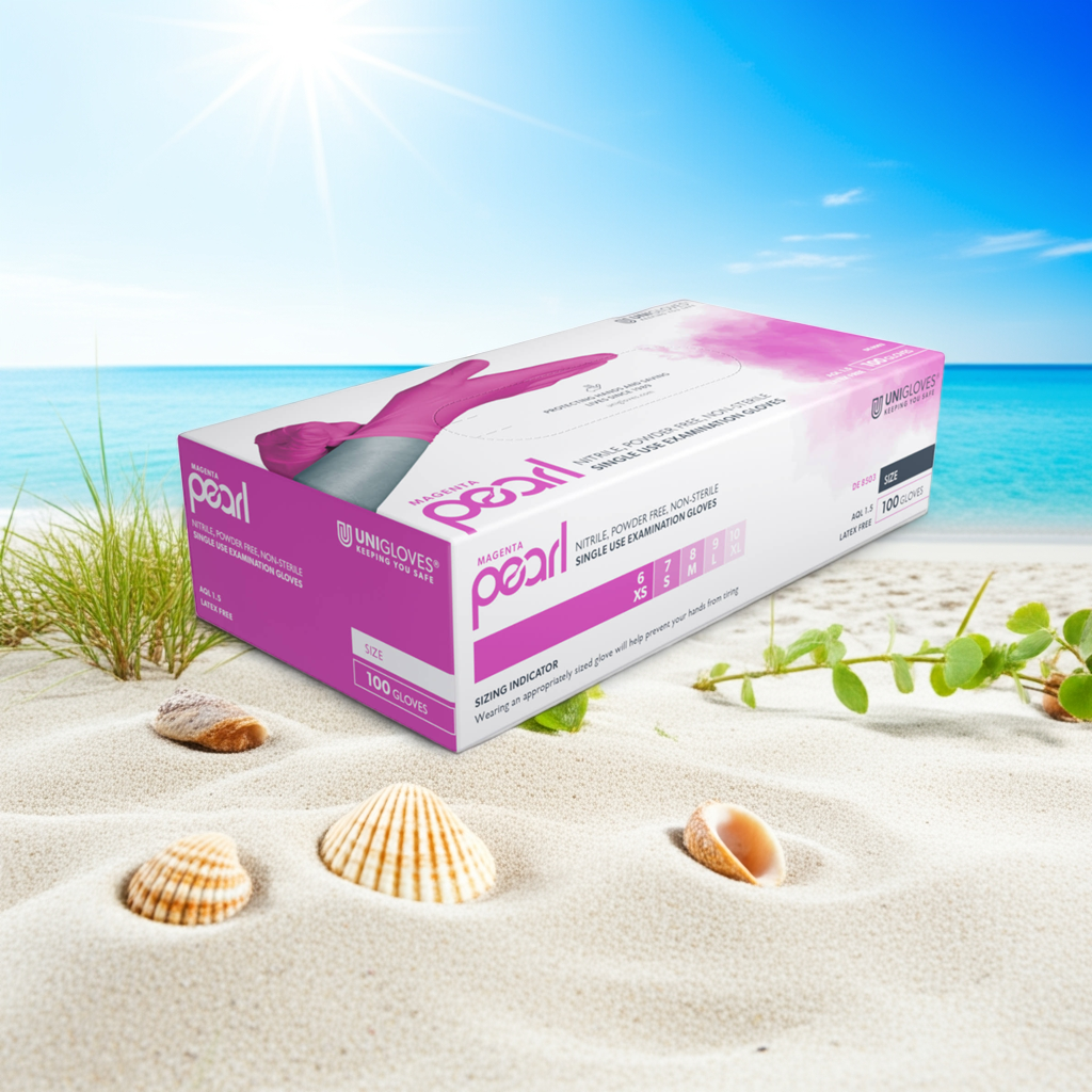 Magenta Pearl Nitrilhandschuhe