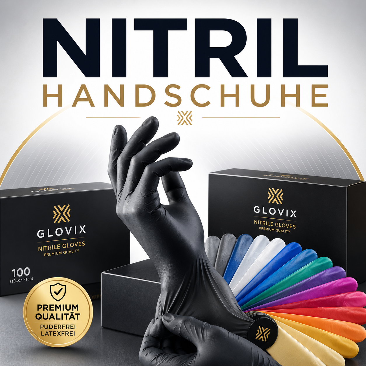 Glovix Nitrilhandschuhe in vielen Farben für professionelle und vielseitige Anwendungen