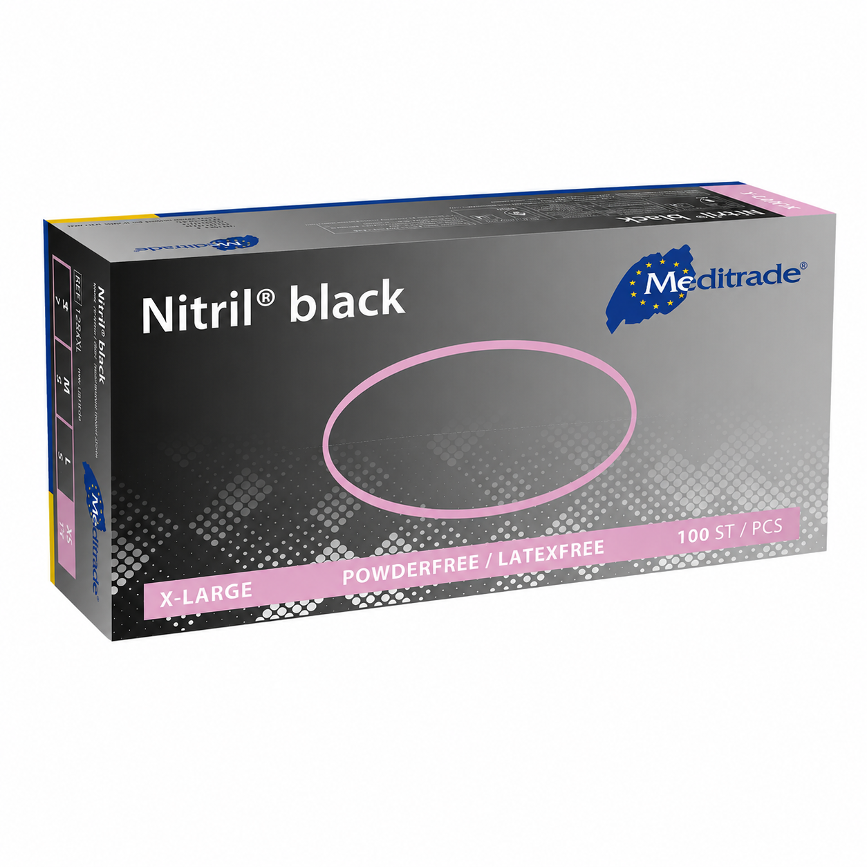 Meditrade Nitril Black Nitrilhandschuhe in Schwarz