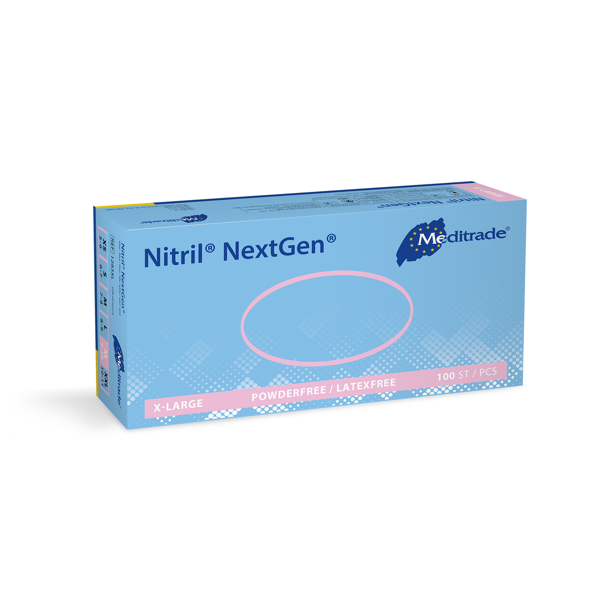 Meditrade Nitril NextGen Nitrilhandschuhe in Blau – 100 Stück Box