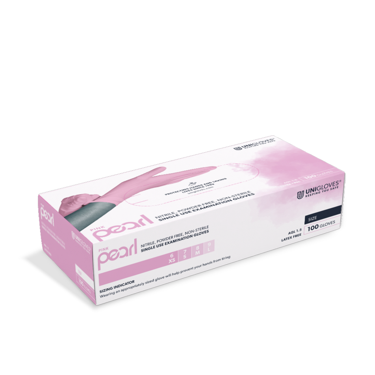 Pink 10 Kartons mit 10 Dispenser Boxen a` 100 Stück (10`000 Stück)