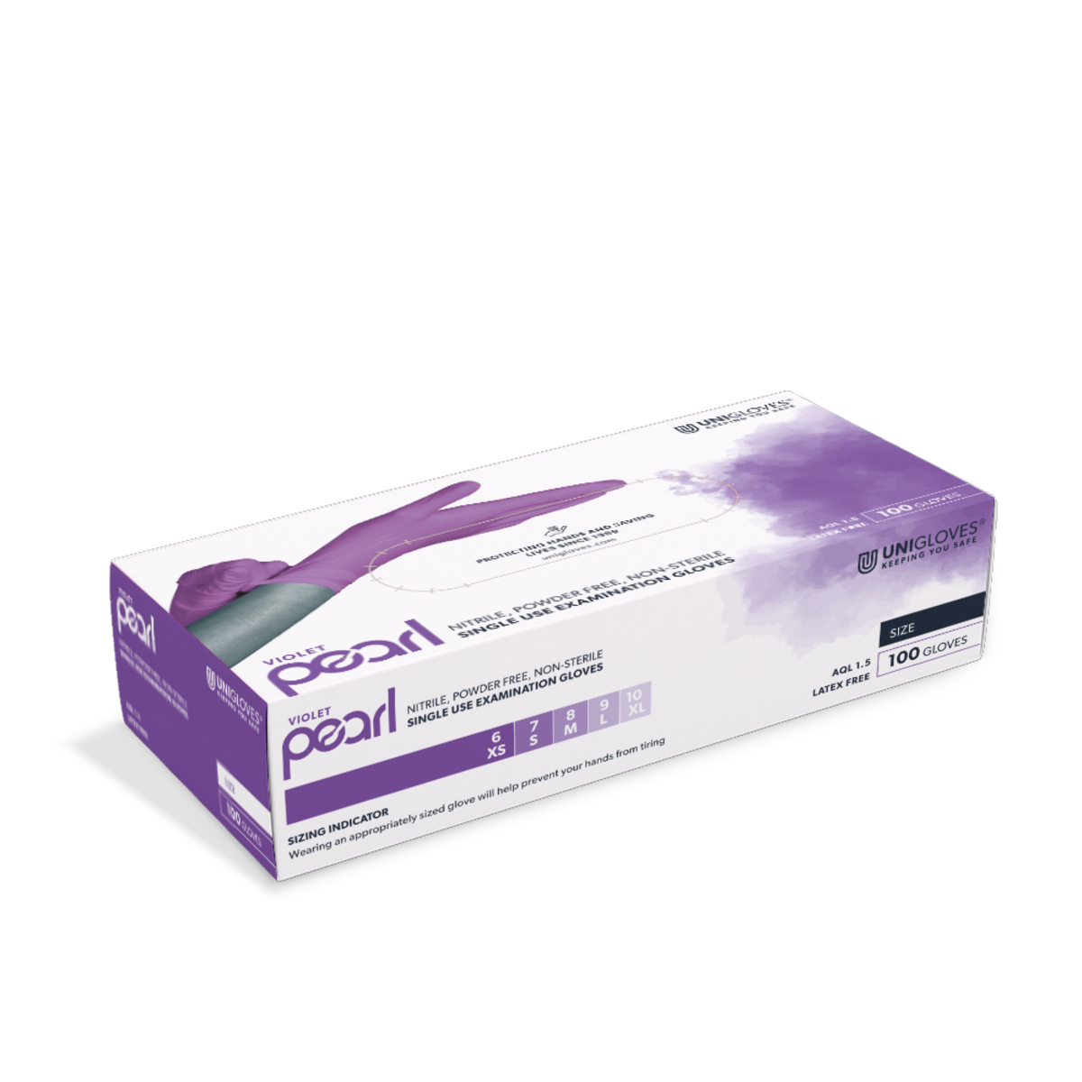 Violet 10 Kartons mit 10 Dispenser Boxen a` 100 Stück (10`000 Stück)