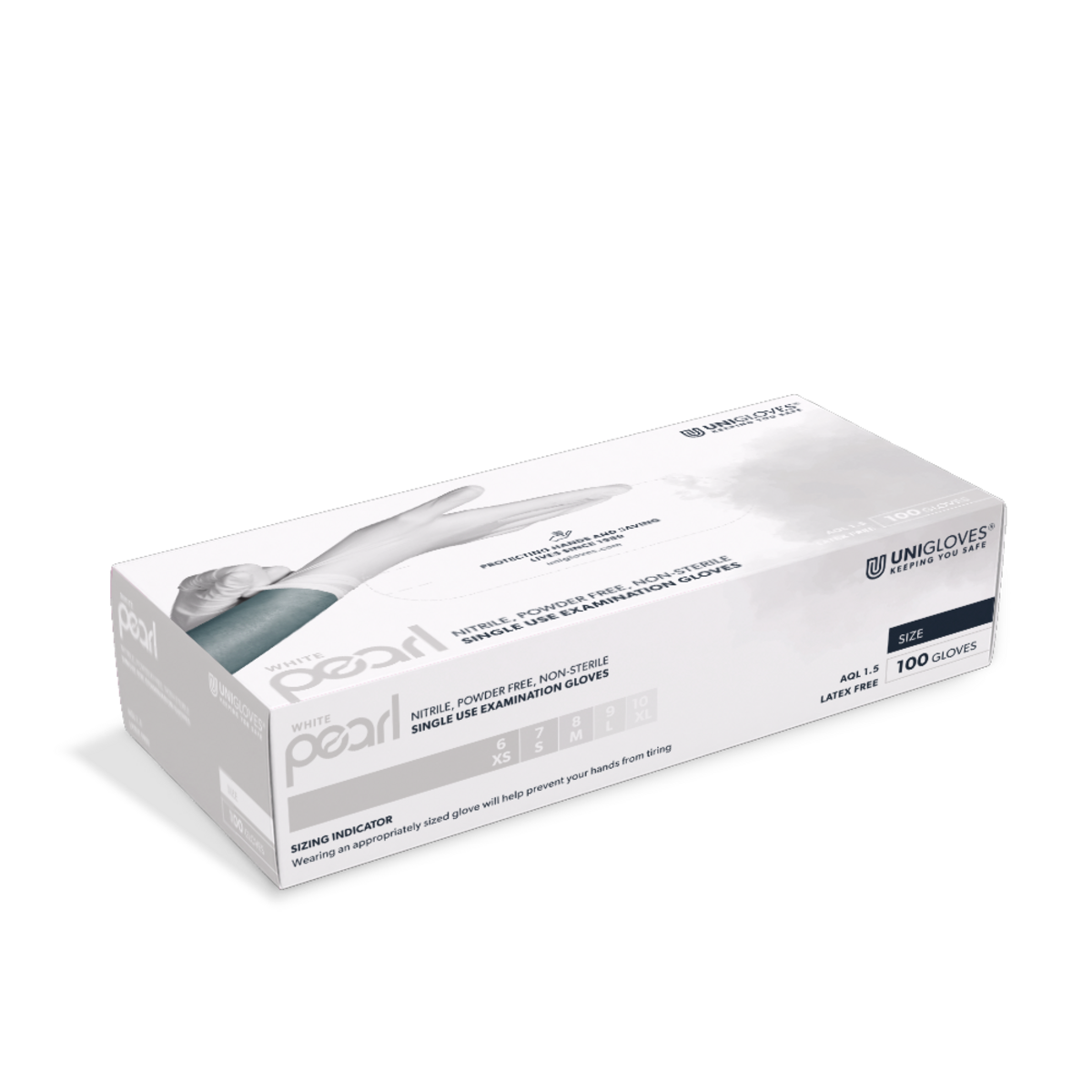 White 10 Kartons mit 10 Dispenser Boxen a` 100 Stück (10`000 Stück)